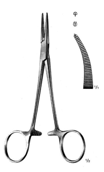 Baby Kocher Forceps Cvd 1x2 140mm