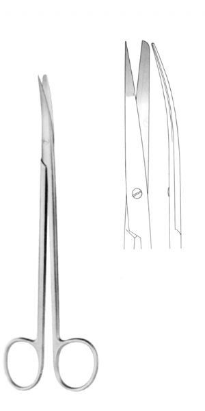 METZENBAUM-NELSON DISSECTING SCISSORS CVD SH/BL 28CM