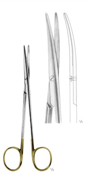 TC BABY-METZENBAUM SCISSORS CVD B/B 145MM