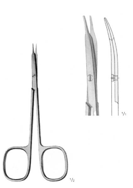 STEVENS SCISSORS SQ-HDL CURVED B/B 115MM